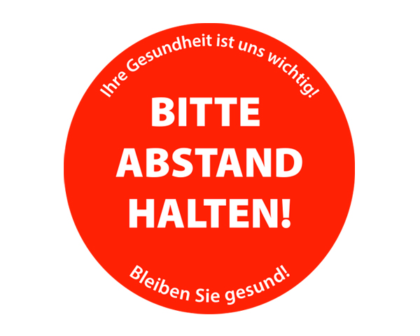 Abstandsaufkleber Fußboden Abstandsaufkleber Fußboden