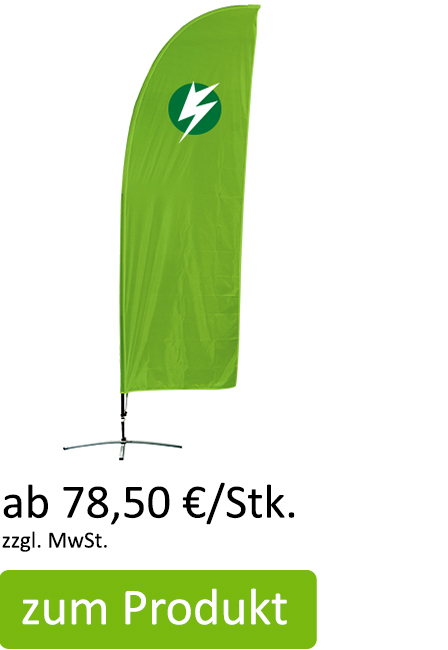 Beachflag Gerade Form ab 83,50 €/Stk.